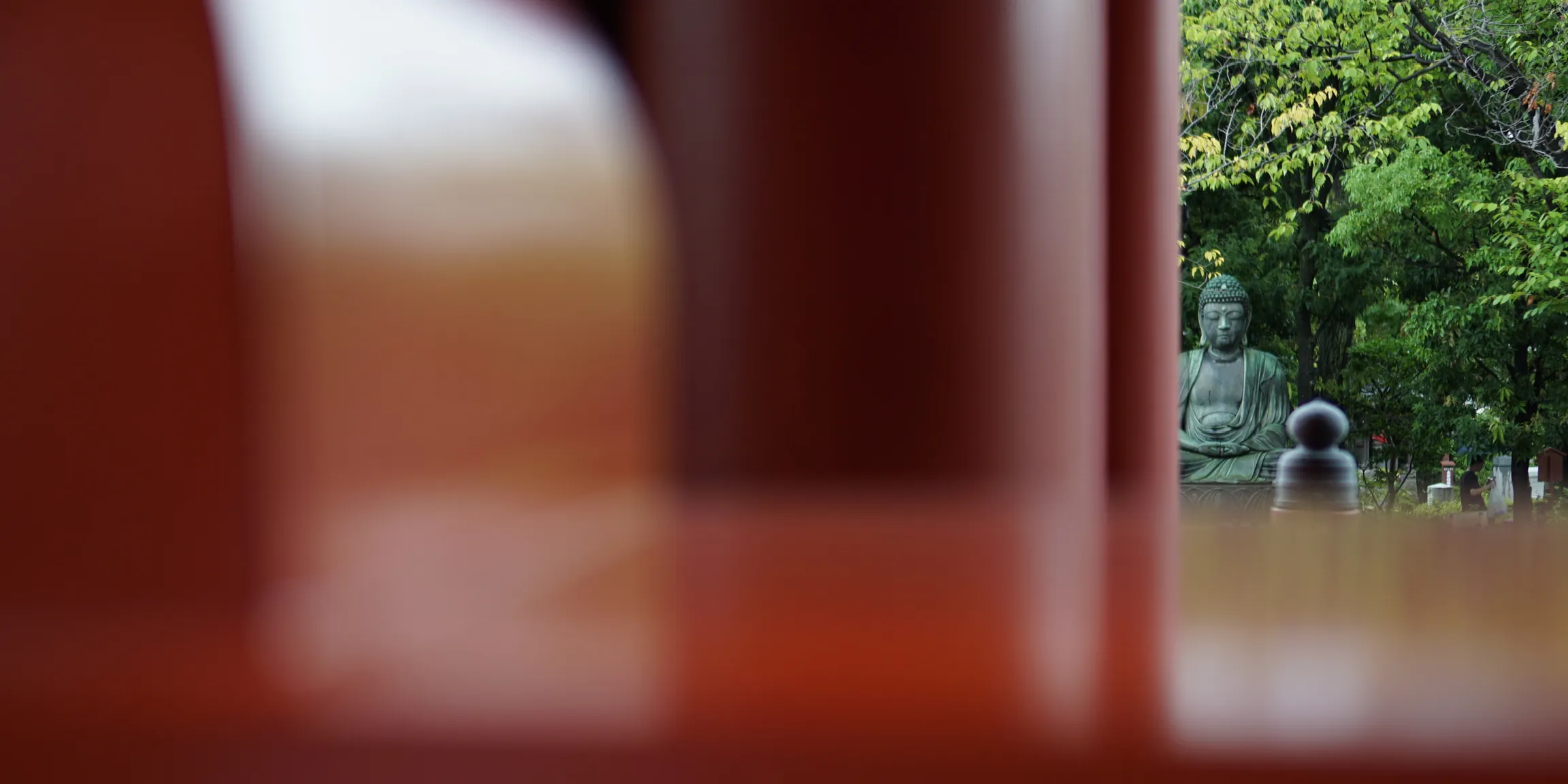 Close-up of a statue in Senso-ji temple